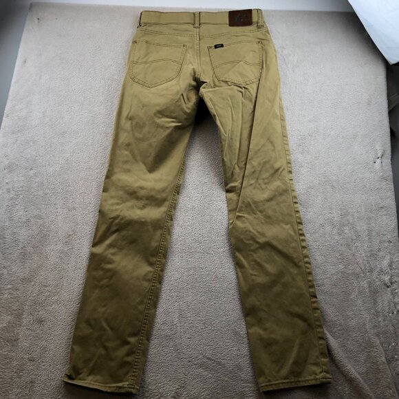 Lee Mens Pants Size 29x32 Hemmed Extreme Motion Khaki Casual Straight Tapered Po - Picture 13 of 13